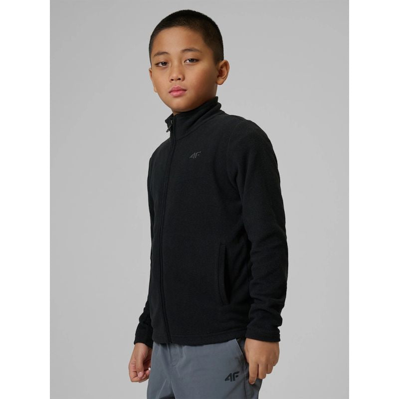 Regular fleece without hood for boys 4F 4FJRSS26TFLEM508-20S 4f