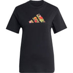 adidas Floral Regular Graphic Women's T-Shirt Black KT2766