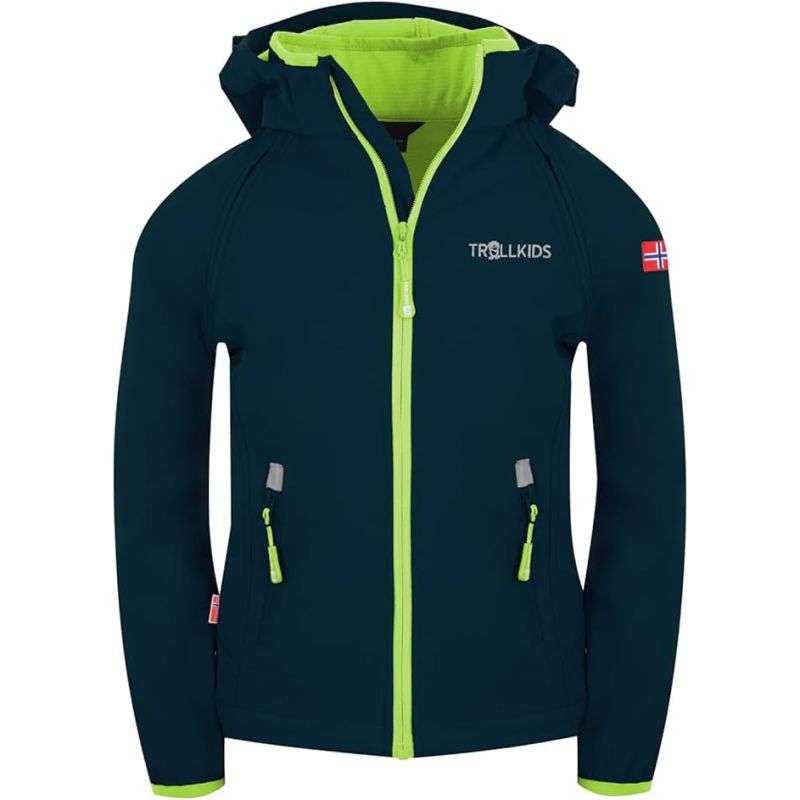 TrollKids Kids Rondane Zip-Off Jacket XT navy/lime (819-100)