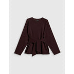 Women's regular sweatshirt with ties and modal 4F 4FRSS26TSWSF2784-80S