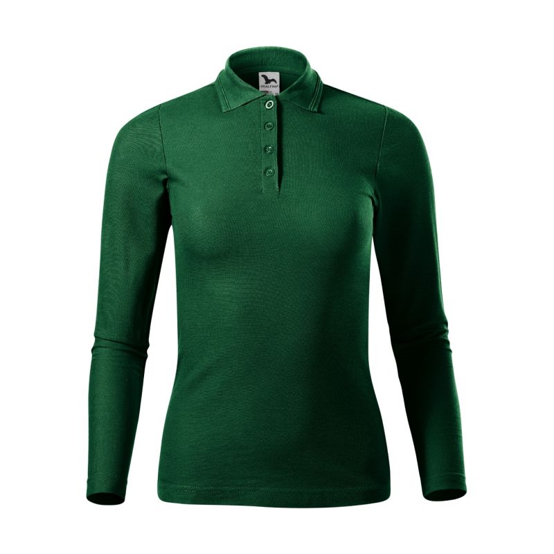 Malfini Pique Polo LS W polo shirt MLI-231D3 dark green Clothing/Lifestyle/T-shirts/Malfini Malfini