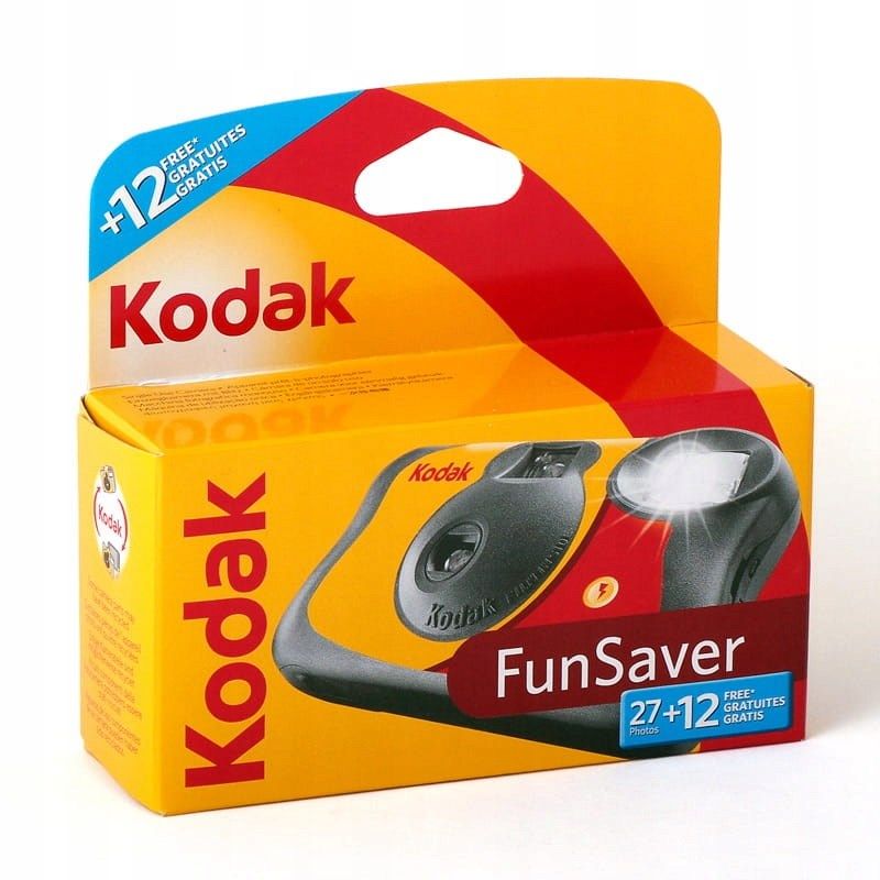 Kodak FUN SAVER Disposable camera with color film and FLASH, 400/27+12 photo frames Aparaty/Aparaty kompaktowe Your Sports Performance