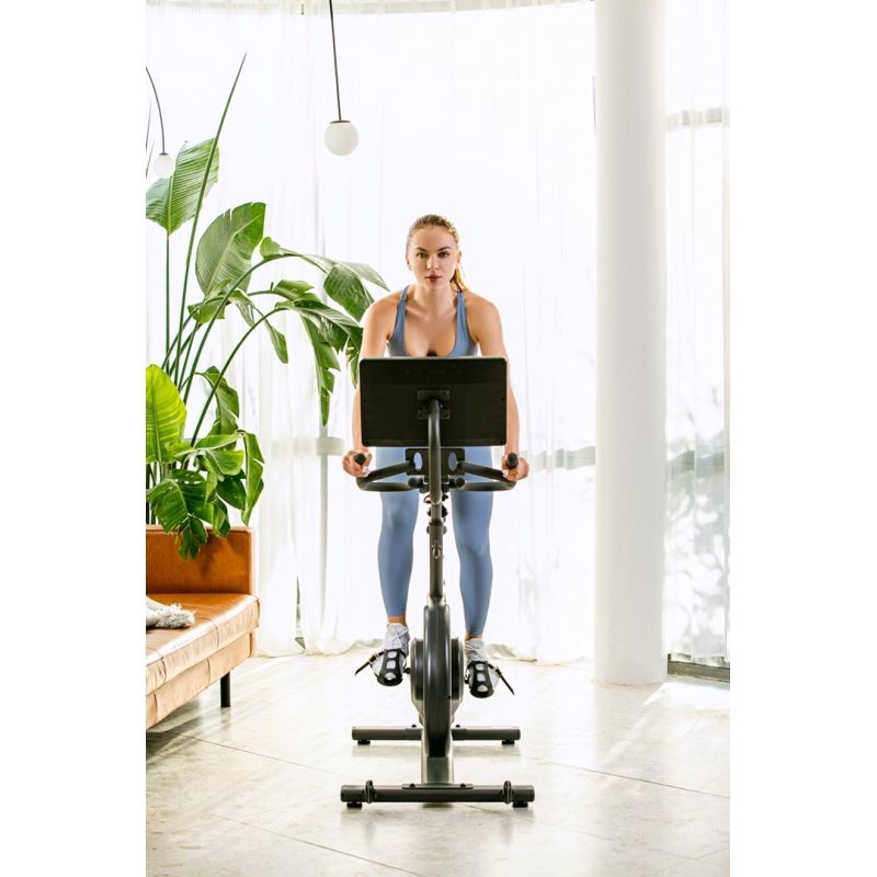 OVICX Q200X magnetic exercise bike with 15.6" TFT touchscreen, WIFI bluetooth & app