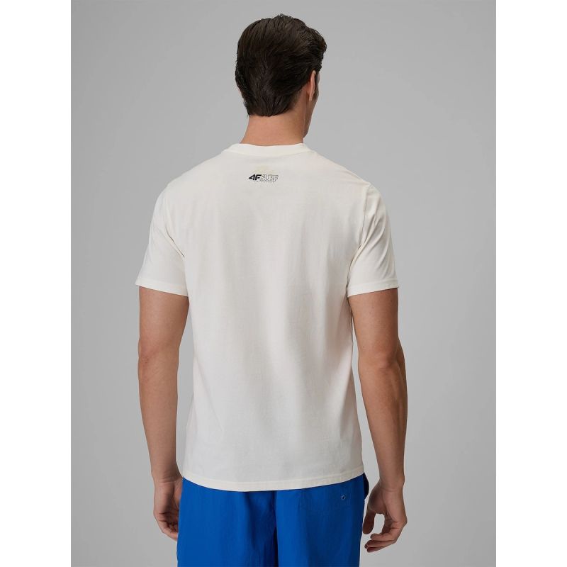 Men's regular printed T-shirt 4F 4FRSS26TTSHM4291-11S