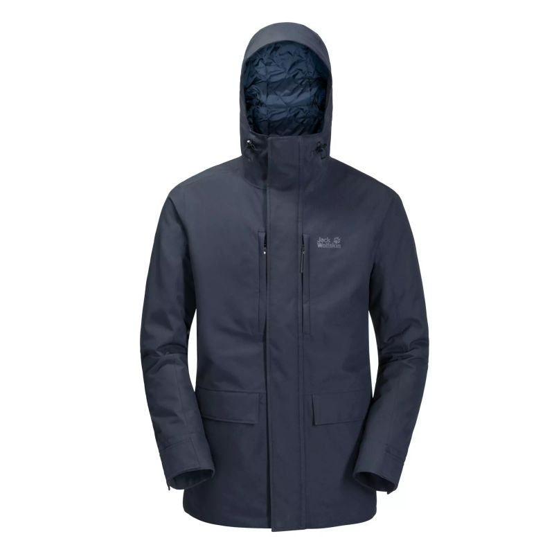 Jack Wolfskin WEST COAST JACKET men's waterproof hooded jacket night blue (1110811_1010) In preparation Your Sports Performance