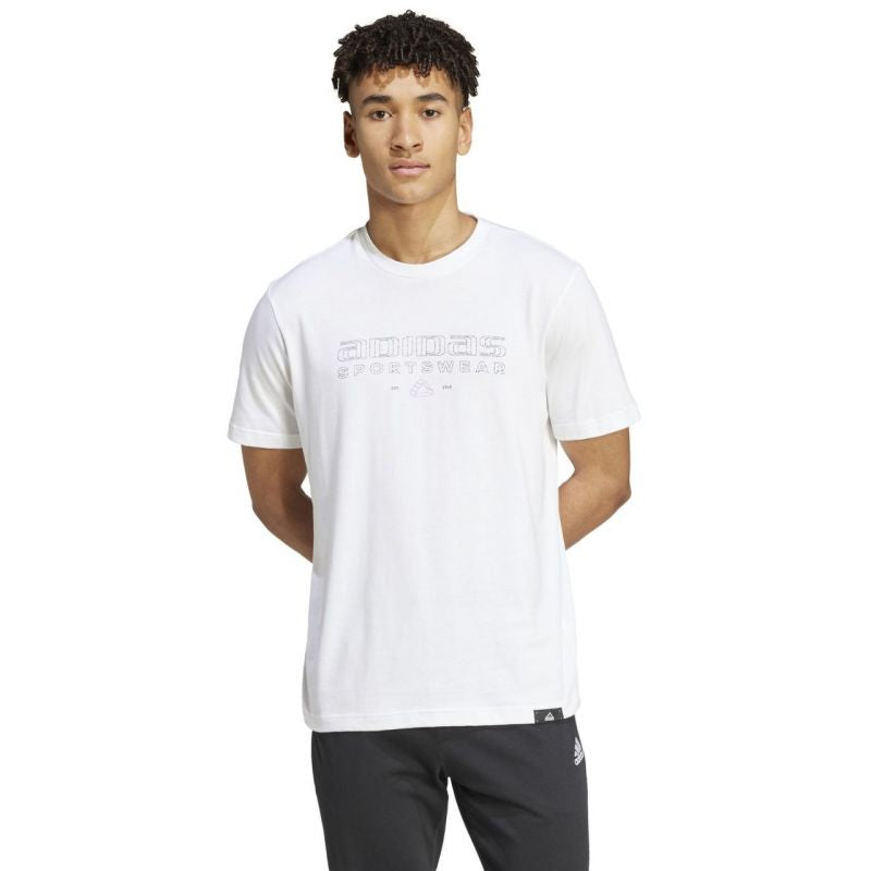 T-shirt adidas Tech Linear Graphic M IW2690 Clothing/Lifestyle/T-shirts Adidas
