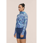 CASALL Breeze Printed Running Jacket for Women, Navy Blue