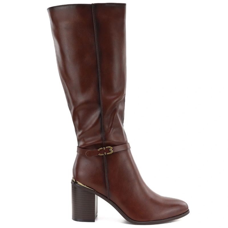 Women’s Brown Block-Heel Boots Sergio Leone KZ-08