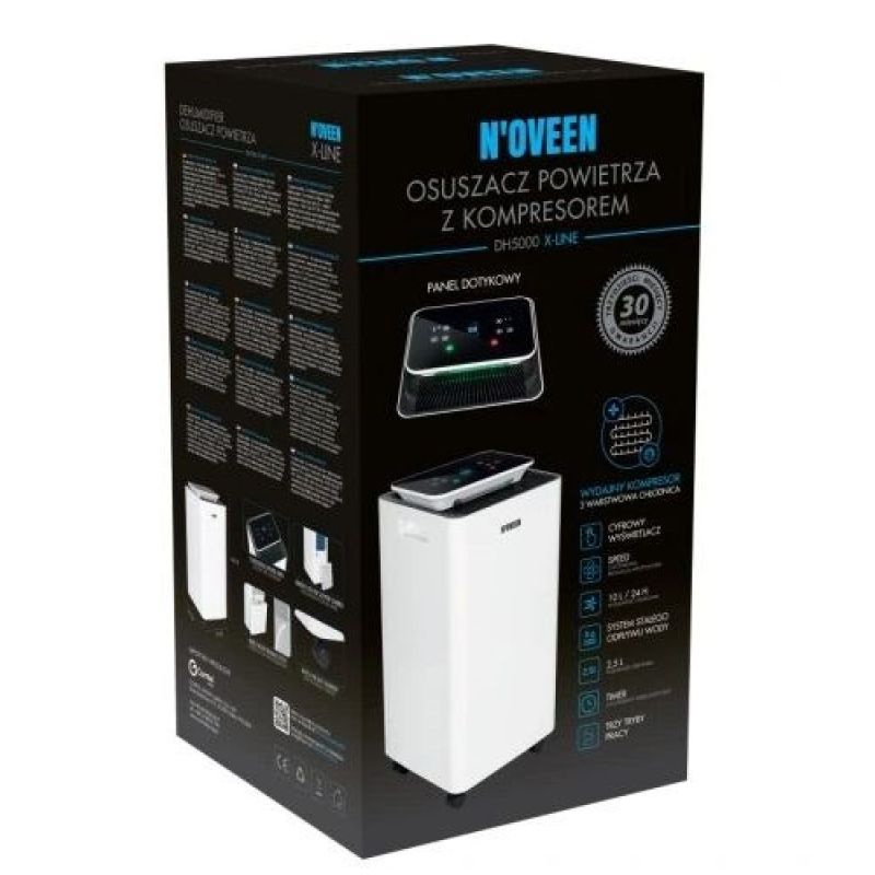 Air dehumidifier with compressor NOVEEN DH5000 X-LINE AGD - Produkty/Osuszacze powietrza Your Sports Performance