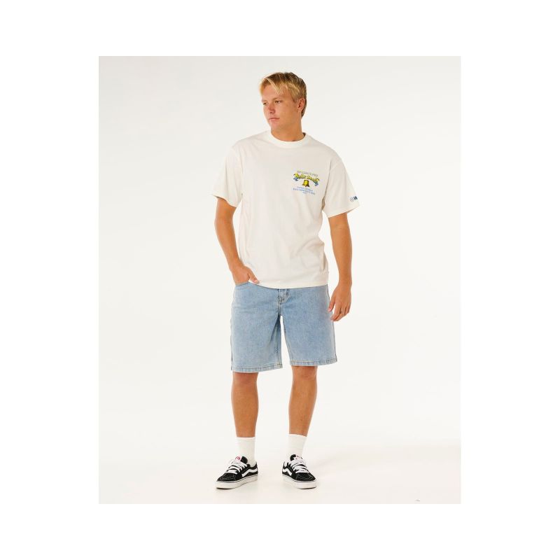 Men's RIP CURL Bells Pro 26 Bell Logo Tee White