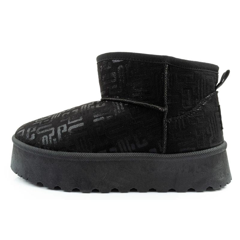 Lee Cooper women's winter snow boots, fashionable fur lined ankle boots, black Lee Cooper