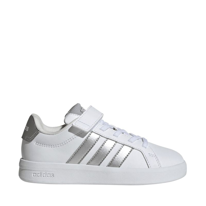 Adidas Grand Court 3.0 Kids' Shoes White and Silver JP9368