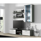 SOHO hanging display cabinet, grey/white gloss Bufety i witryny/Bufety i witryny na drewnianej podstawie Your Sports Performance