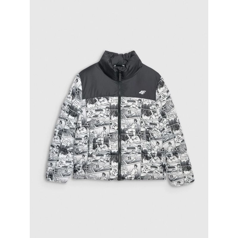 Boy's down jacket with synthetic filling 4F 4FJRAW25TDJAM0749-10A *Kategoria tymczasowa Your Sports Performance