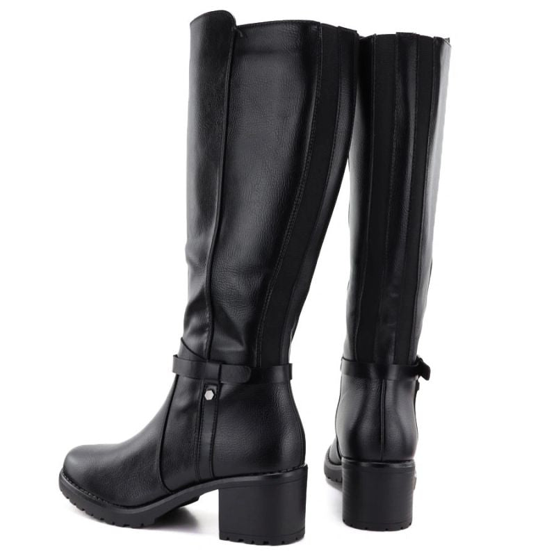 Black women’s heeled boots Potocki SZ12829