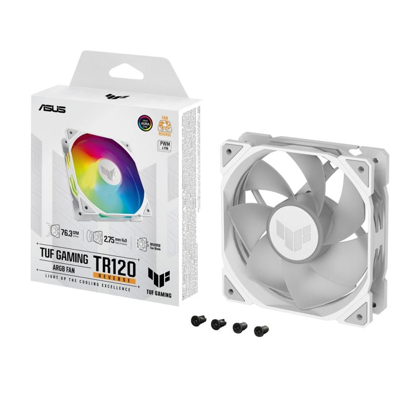 ASUS TUF GAMING TF120 ARGB REVERSE WHITE fan Chłodzenie/Chłodzenie - wentylatory Your Sports Performance