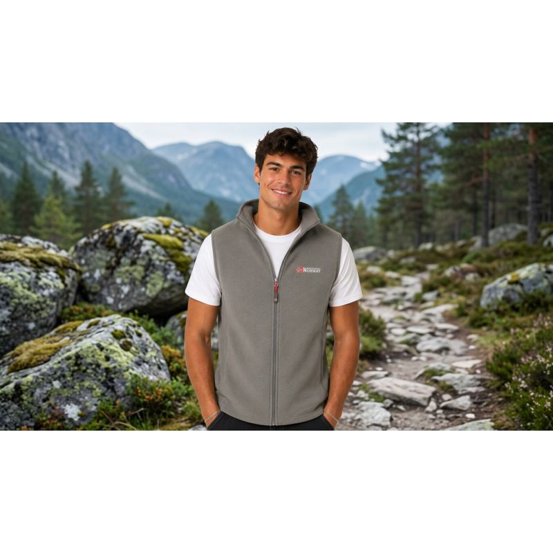 Men’s Fleece Jacket Geographical Norway VUG DARK GREY DB MEN 233 (WZ4424H/GN-DARK GREY)