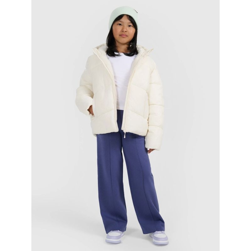 Girls' down jacket with synthetic filling 4F 4FJRAW25TDJAF0825-10S *Kategoria tymczasowa Your Sports Performance