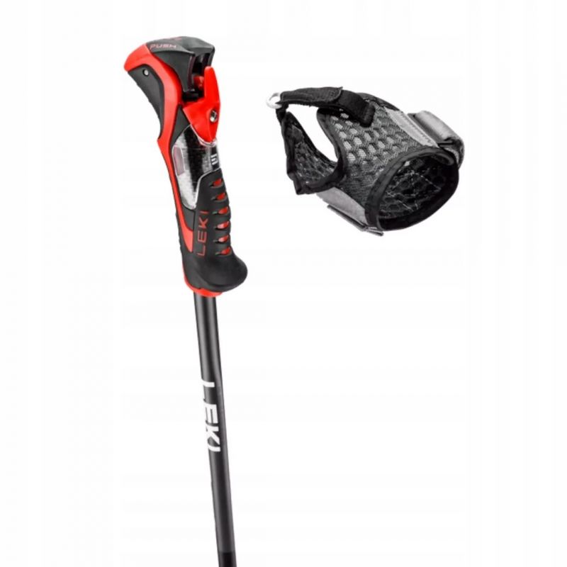 LEKI 3D AIRFOIL STICKS black/red 125 Akcesoria sportowe i turystyczne/Kije do Nordic Walking i trekkingu Your Sports Performance