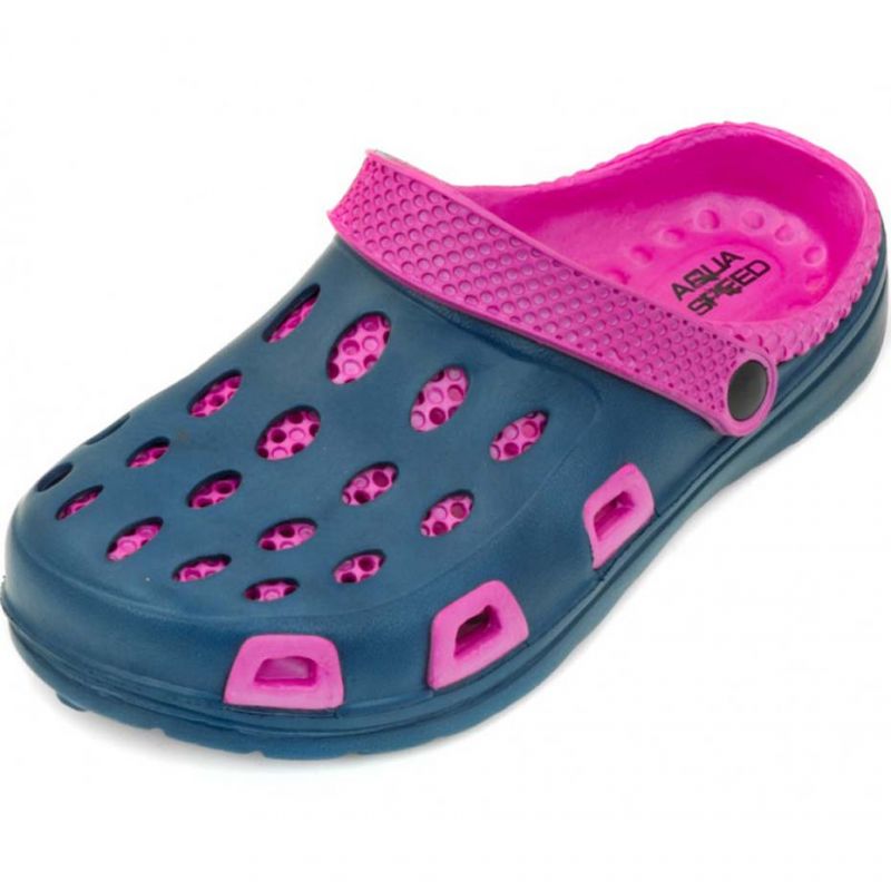 Aqua-speed Silvi slippers col 49 pink navy blue Footwear/Swimming/Kids/Aqua-Speed Your Sports Performance