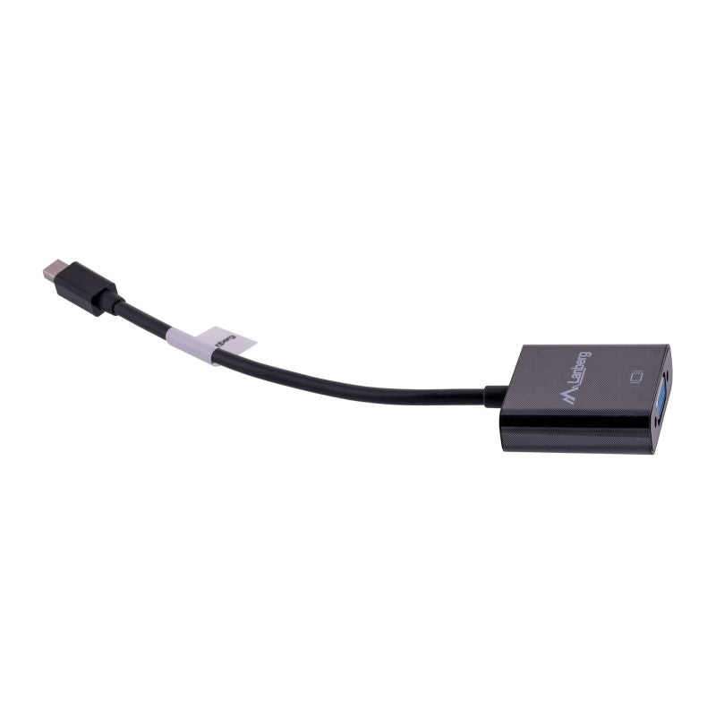Lanberg AD-0006-BK adapter (Mini DisplayPort M - D-Sub (VGA) F; 0.20m; black) Kable i adaptery/Adaptery, przejściówki Your Sports Performance