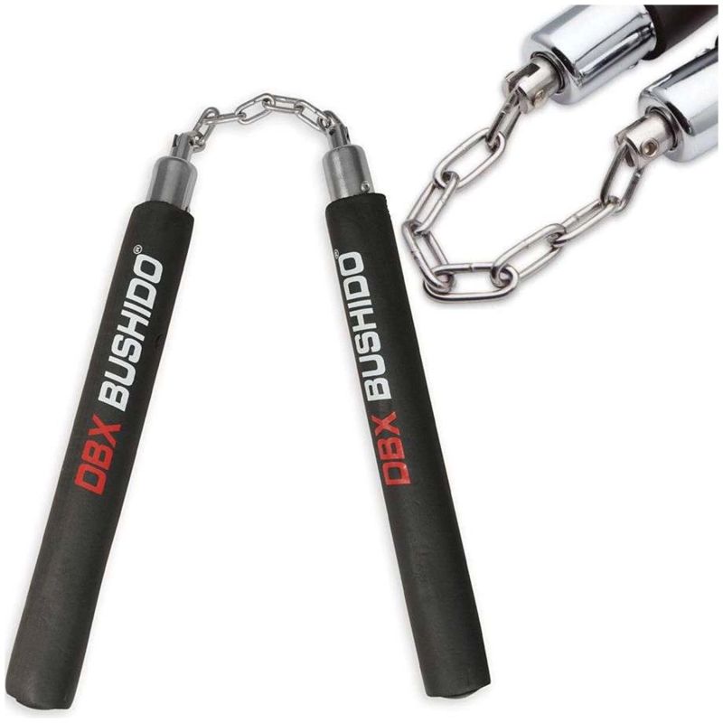 Training nunchaku on chains DBX BUSHIDO ARW-5049 noże i nunchaku Your Sports Performance