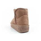 D.Franklin women's winter snow boots, fashionable fur lined, brown ankle boots D.Franklin