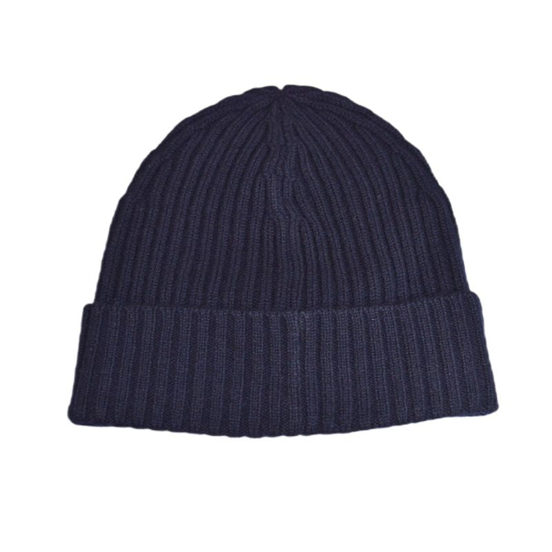 Hugo Boss woolen navy blue winter beanie hat - 50495778-410 Boss