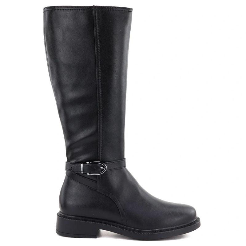 Sergio Leone KZ-32-S black leather women's boots