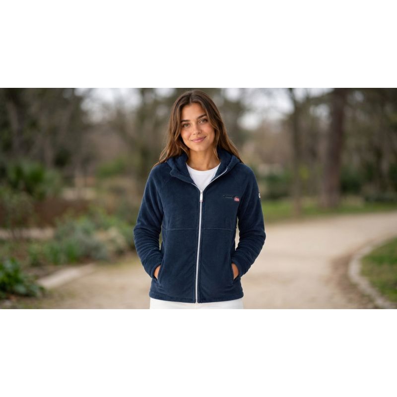 Women’s Fleece Jacket Geographical Norway ULOTTA NAVY LADY 047-1 (WZ8182F/GN-NAVY)