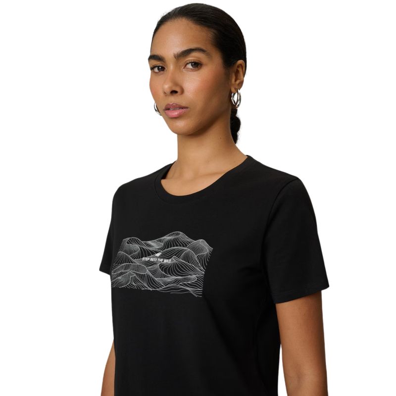 Women's T-shirt 4F F2785 deep black 4FWSS26TTSHF2785 20S