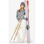 Women's SUPER.NATURAL W APRES SKI LS Long-Sleeve Shirt, Grey