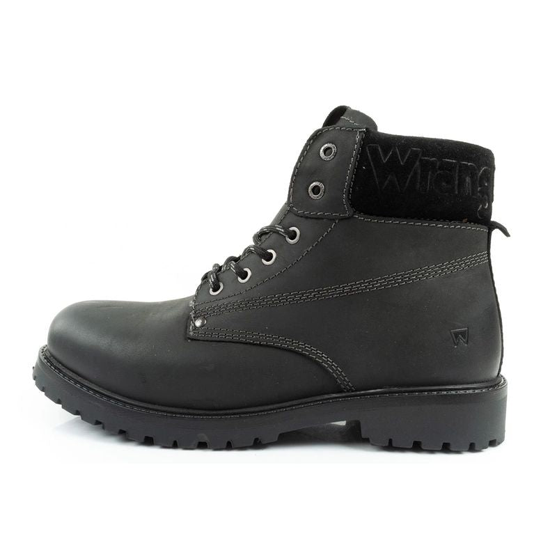 Wrangler Arch men's shoes Chelsea boots elegant ankle boots natural leather black Wrangler