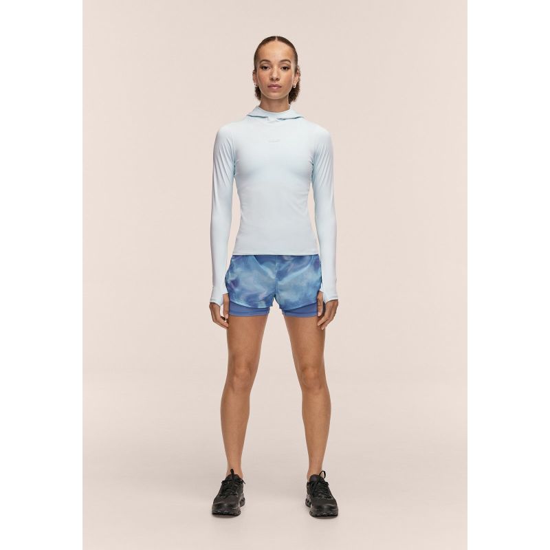 CASALL Breeze Printed Running Short, navy blue