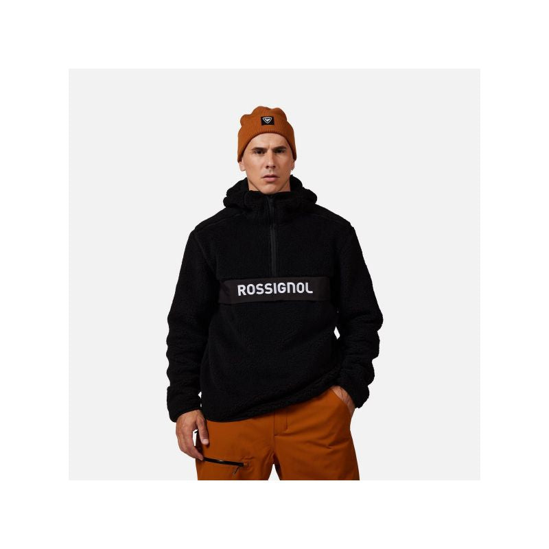 ROSSIGNOL ALLTRACK ANORAK FLEECE men's sweatshirt black