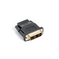 Lanberg AD-0013-BK adapter (HDMI F - DVI-D M; black) Kable i adaptery/Adaptery, przejściówki Your Sports Performance