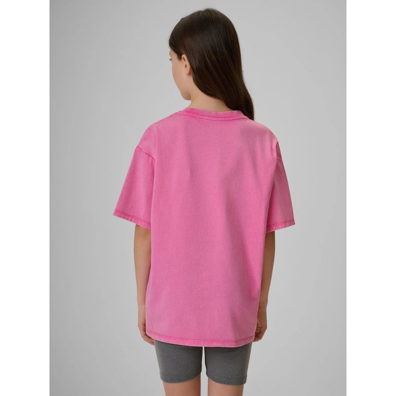 Girls' cotton T-shirt 4F 4FJRSS26TTSHF3981-54S