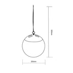 SOLAR LAMP PLASTIC BALL HANGING WITH CLIP 10X30CM Dom I Ogród/Lampy I Lampiony/Lampy Your Sports Performance