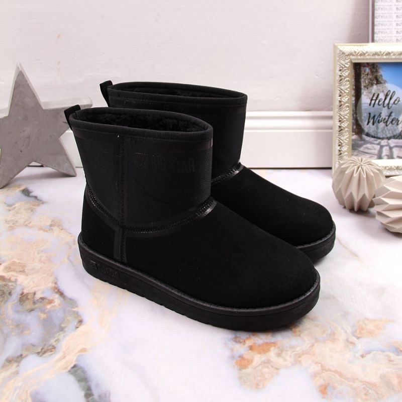 Black snow boots on the Big Star W INT1751B platform Footwear/Lifestyle Your Sports Performance