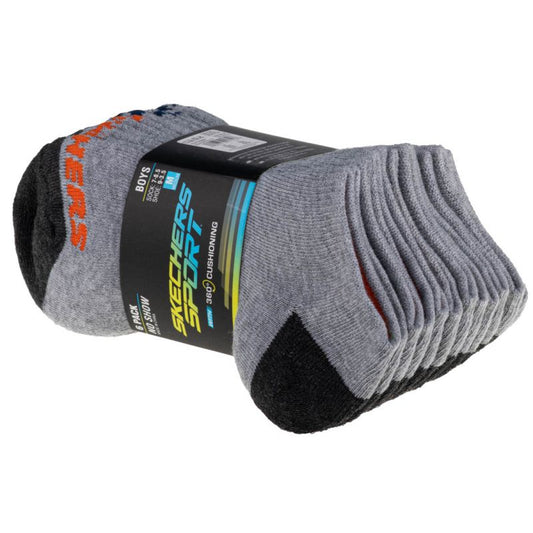 Skechers 6pk No Show Socks S108264-GRY Clothing/Lifestyle/Socks/4F Your Sports Performance