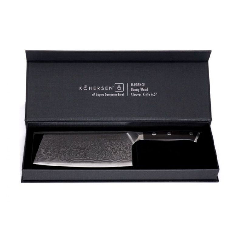 Cleaver Kohersen Elegance Ebony Wood cleaver 16.5 cm AGD - Produkty/Sztućce i przybory kuchenne Your Sports Performance