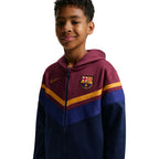 Nike FC Barcelona Home tracksuit for kids navy blue and burgundy IO3566 682
