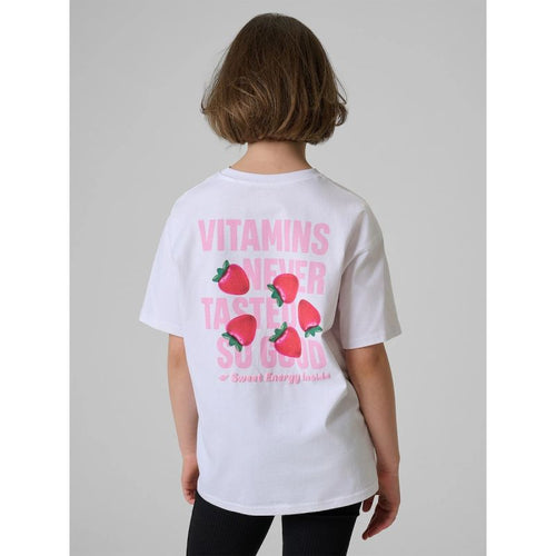 Girls' loose T-shirt with print 4F 4FJRSS26TTSHF3825-10S 4f