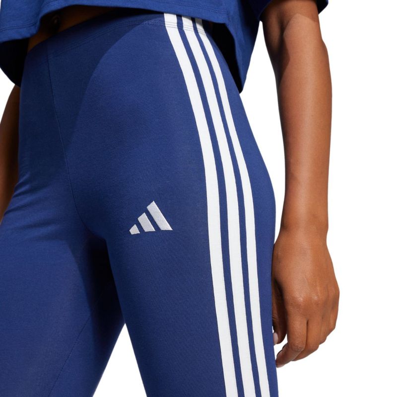 adidas Essentials 3-Stripes Cotton Women's Leggings Dark Blue JE0067