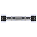 Set of chrome HMS dumbbells