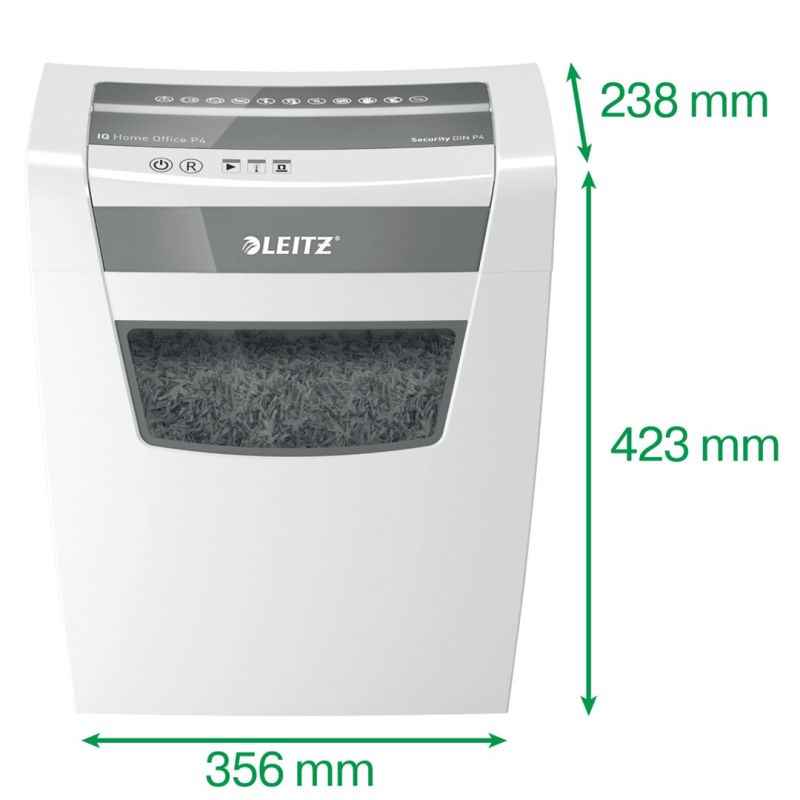 Leitz IQ Home Office P4 shredder, 10 sheets, 23 l bin Urządzenia biurowe/Niszczarki Your Sports Performance