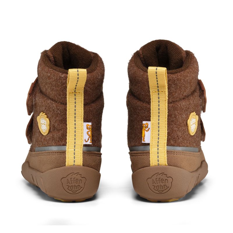 Affenzahn Comfy Tiger Recycled Wool Barefoot Winter Boots (01250-70003)