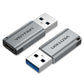 USB 3.0 Vention USB-A to USB-C Adapter Gray Aluminum Alloy In preparation Your Sports Performance
