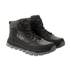 Lee Cooper men's winter sports shoes, black insulated ankle boots