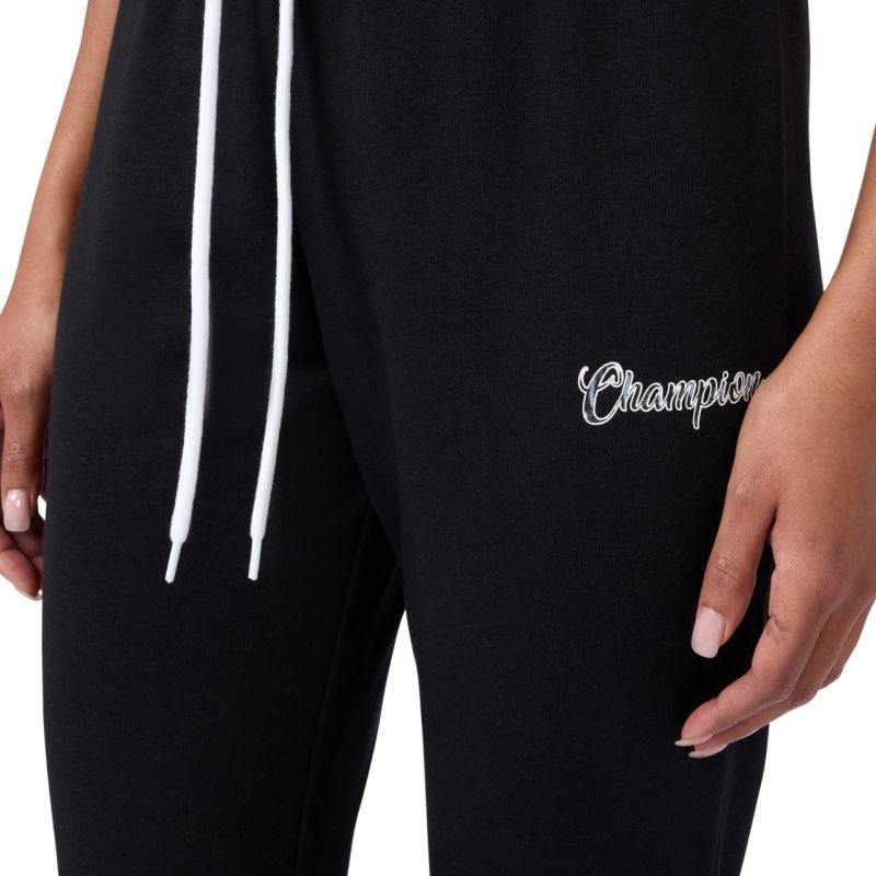 Champion Rib Cuff Pants Women's Black 118256 KK001 In preparation Your Sports Performance